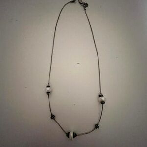 Silpada Elegant Pearl and Silver Beaded Necklace